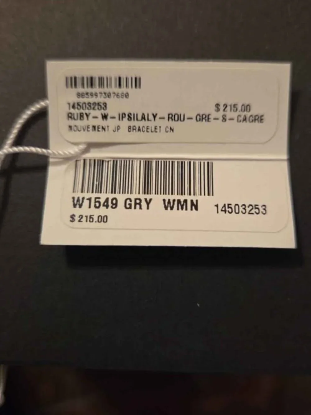 Womens Coach Gry Watch